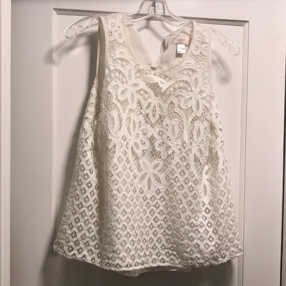 White lace top